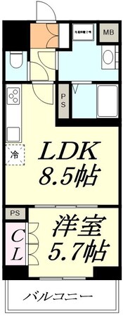 ロイジェントさいたま新都心の物件間取画像